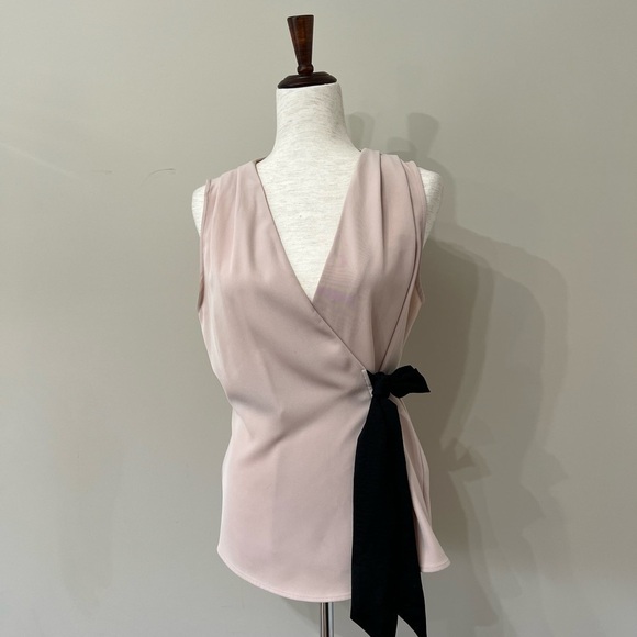 Zara Pink Sleeveless Wrap Top Size M - Picture 2 of 7